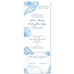 Beach Wedding Invitations  Sea Shell (100% recycled paper - all in one format)