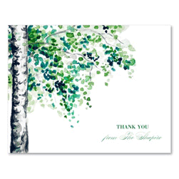 Birch Tree Thank You Postcards