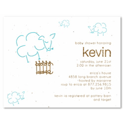 Plantable Baby Shower Invitations ~ Sheep