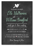 Chalkboard Wedding Invitations - Simple Pleasures