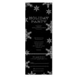Winter Holiday Party Invitations | Snow Soiree *black tie