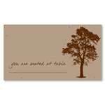 Seeded Paper Place Cards - Solid Oak Tree (Desert Brown, chocolate)