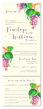 Send n Sealed Wedding Invitations ~ Sonoma's Harvest