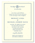 Seeded Paper Wedding Invitations - Sophisticated (White, Gray)