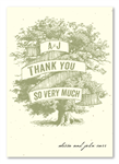 Rustic Tree Thank You Cards | Southern Charm