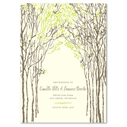 Unique Wedding Programs ~ Southern Trees