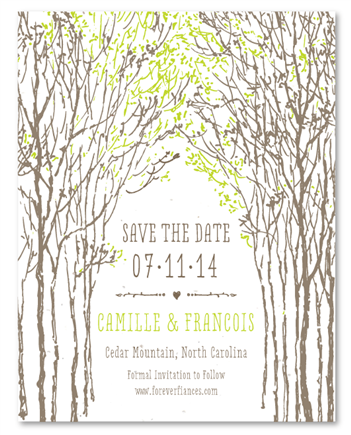 Save the Date Cards ~ Southern Trees