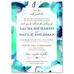 Watercolor Wedding Invitations | Spiritual Leaves