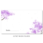 Spring Tree Wedding Place Cards | Purple Spring Blooms