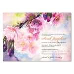 Pink Bat Mitzvah Invitations | Spring song