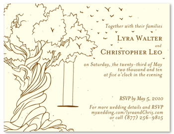 Summer Wedding Invitations | Summer Day (seeded paper)