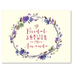 Bridal Shower Cards - Summer Harvest Wreath (100% recycled paper)