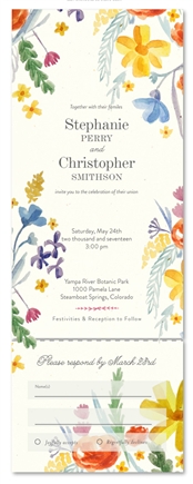 Wildflowers Summer Wedding Invitations