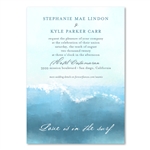 Surf Wedding Invitations watercolor - Swamis Wave by ForeverFiances