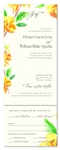 Sweet Blooms Watercolor wedding Invitations