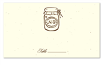 Initials Wedding Place Cards | Plantable Wedding Table Cards - Sweet Jar by ForeverFiances