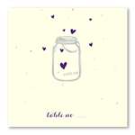 Heart Wedding Place cards ~ Sweet Mason Jar *plantable