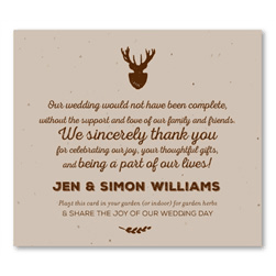 Rustic Antlers Wedding Favors | The Cabin