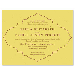 Affordable Wedding Invitations ~ Timeless Frame (seeded paper)