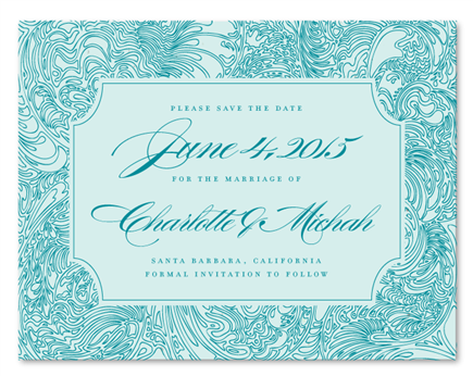 Wedding Save the Date cards~ Tree Bark (seeded paper)