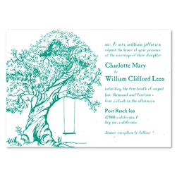 Balboa Park Invitations | The Tree We Climbed Into, on seeded paper
