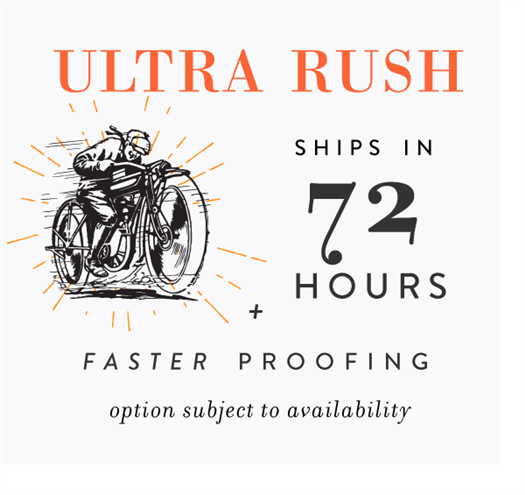 Ultra Rush order - Ships in 72 Hours