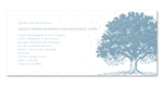 Winter tree Wedding Invitations - Upstate New york (seeded paper, Frosty stonewashed blue)