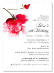 Rose Birthday Party Invitations | Valentino Rose