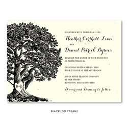 Oak Tree Wedding Invitations | Vieux Oak