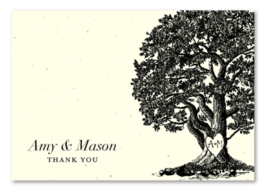 Unique Thank you notes ~ Vieux Oak ***plantable