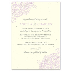 Antique Wedding Invitations ~ Vintage Lace (blues, green, cream)