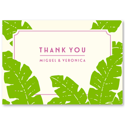 Tropical Thank you cards
