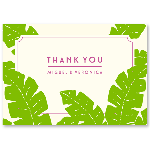 Tropical Thank you cards