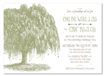 Weeping Willow Wedding invitations by ForeverFiances