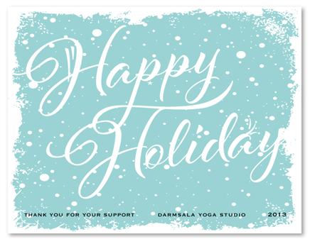 Holiday Greeting cards ~ White Christmas by Green Business Print