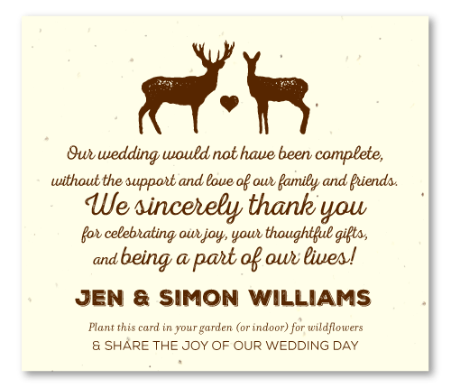 Hunting Lodge Wedding Favors | Wild Deer