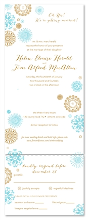 Seal and Send Wedding Invitations - Winter Party