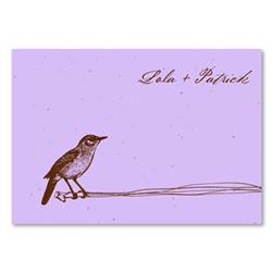 Birds Thank you notes ~ Wired (Plantable)