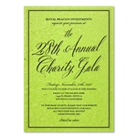 Green Corporate Event Invitations | Antique Script