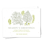 Green Business Holiday Cards | Artistic Green