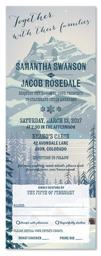 Mountain Wedding Invitations | Beaver Creek, CO (all in one format)