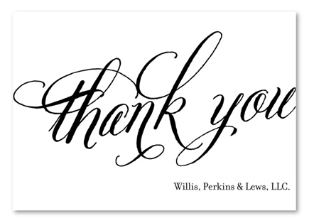 Eco-friendly Thank you cards by Green Business Print