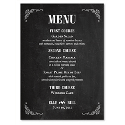 Chalkboard Wedding Menus ~ Blackboard du Jour