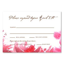 Unique reply Cards ~ Botanical Blooms