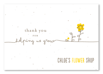 Seeded Thank you cards | From Bud to Flower