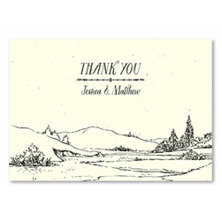 Unique Paper Thank you cards on Seeded Paper ~ By the Little Brook
