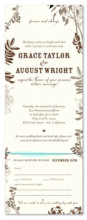 Send n Sealed Invitations ~ Cherished Backyard (100% recycled antique paper)