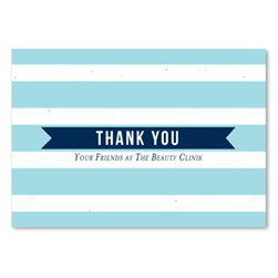 Business Thank you notes ~ Classic Stripes by Green Business Print