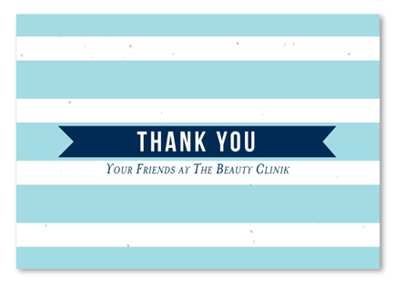 Business Thank you notes ~ Classic Stripes by Green Business Print