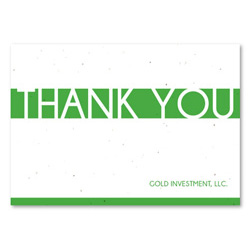 Seeded Business Thank you notes | Clear Stripe